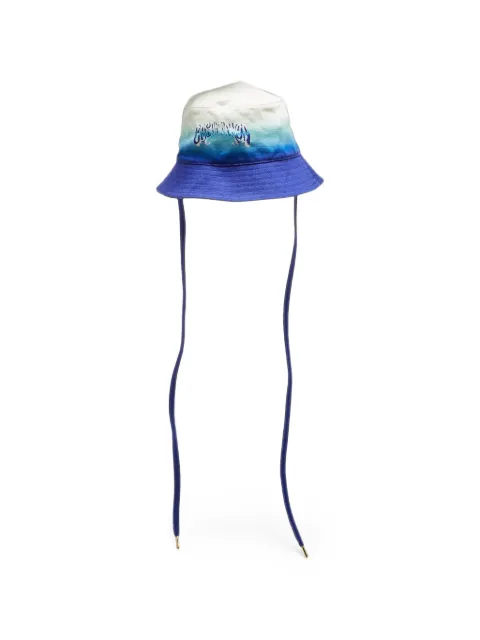 Casablanca gradient chin-strap bucket hat