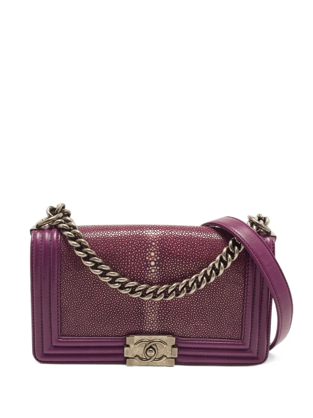 CHANEL Pre-Owned 2012 Boy Chanel shoulder bag - Violett