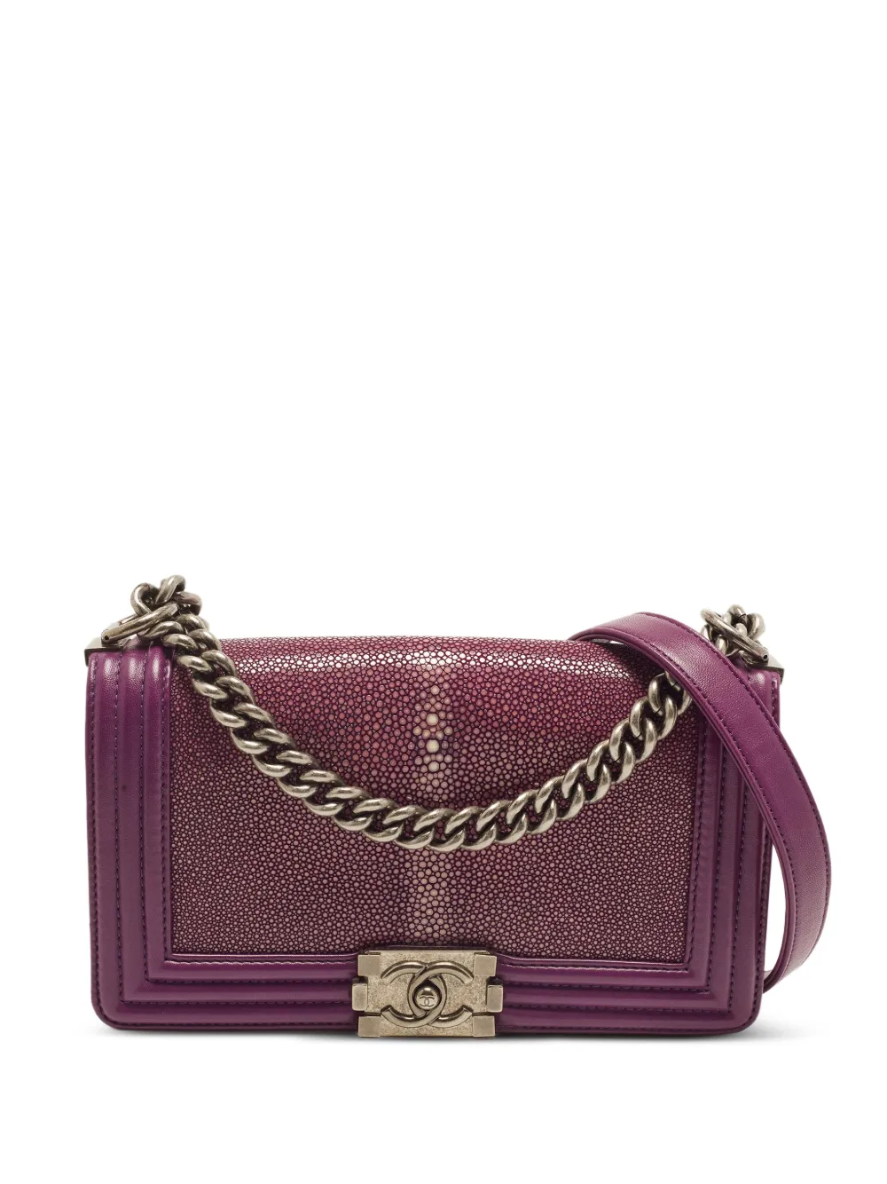 CHANEL Pre-Owned 2012 Boy Chanel shoulder bag - Violett