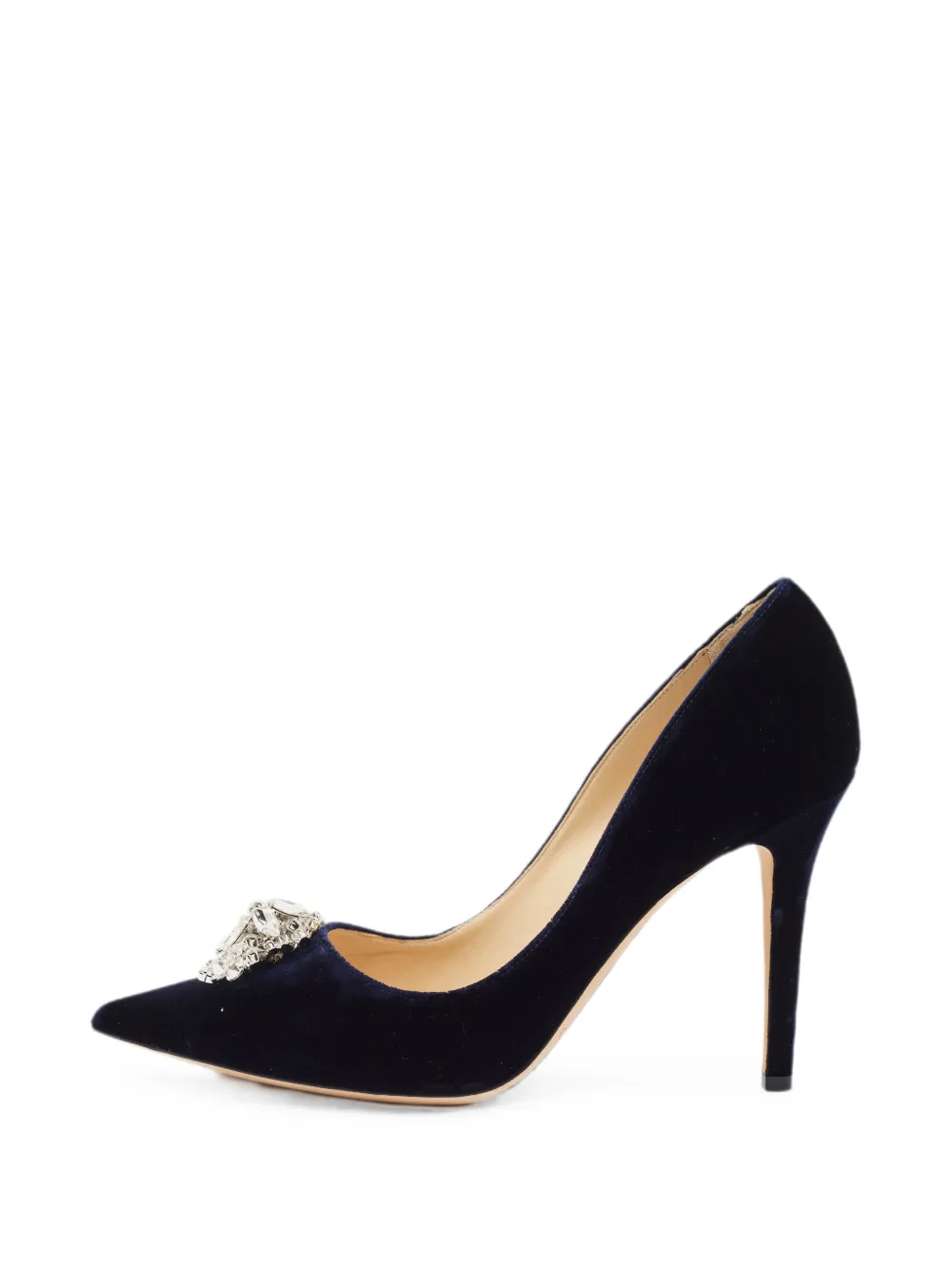 Jimmy Choo Pre-Owned crystal-embellished pumps - Blau