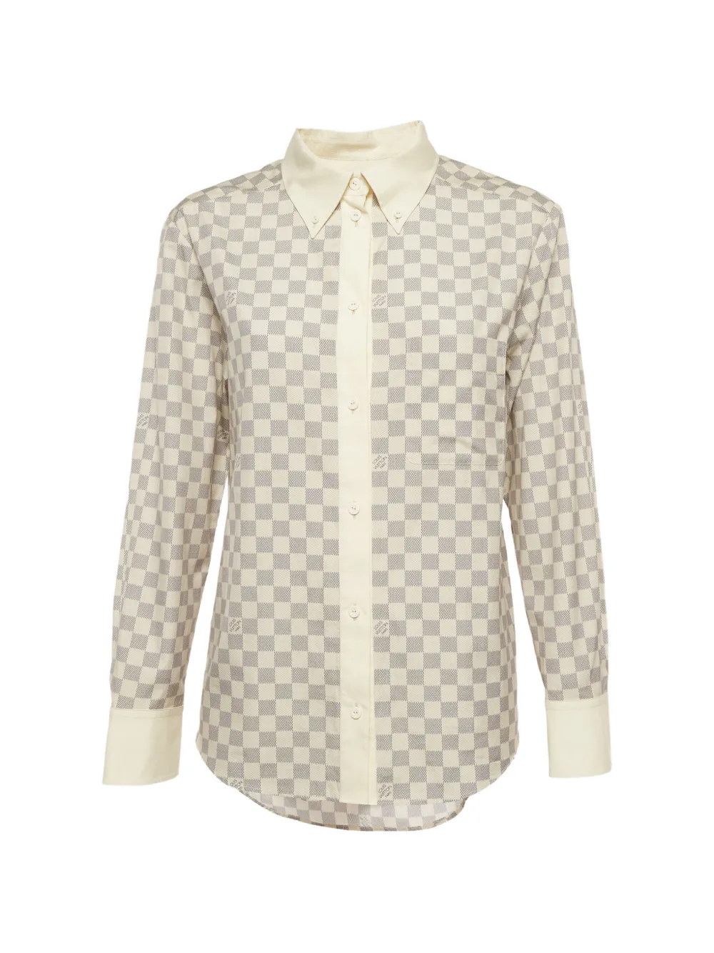 Louis Vuitton Pre-Owned Damier Azur check shirt - Nude