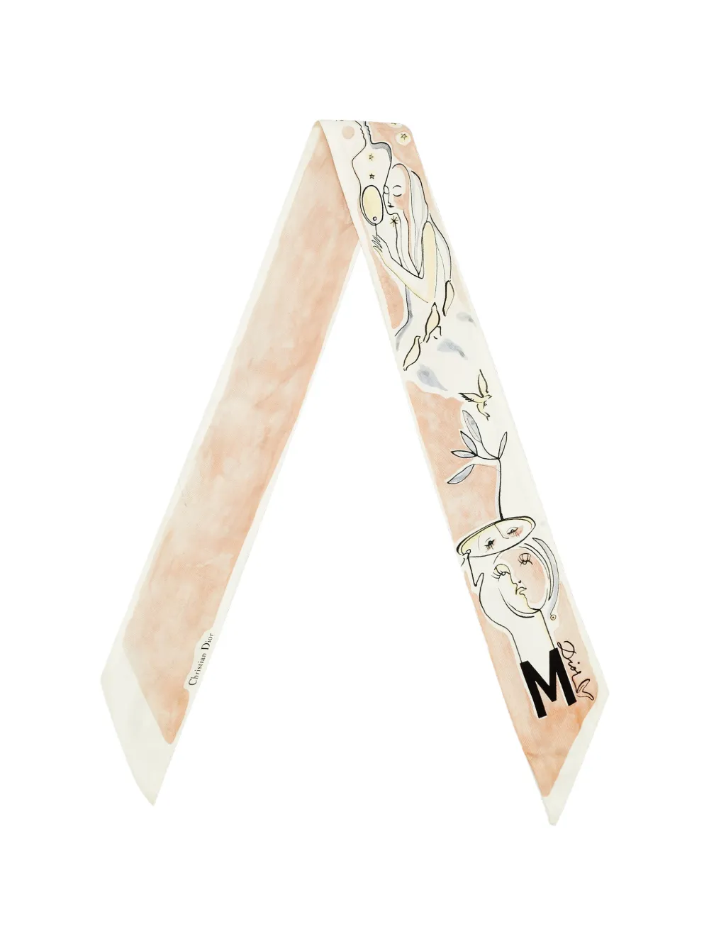 Christian Dior Pre-Owned ABCDIOR Mitzah scarf - Nude