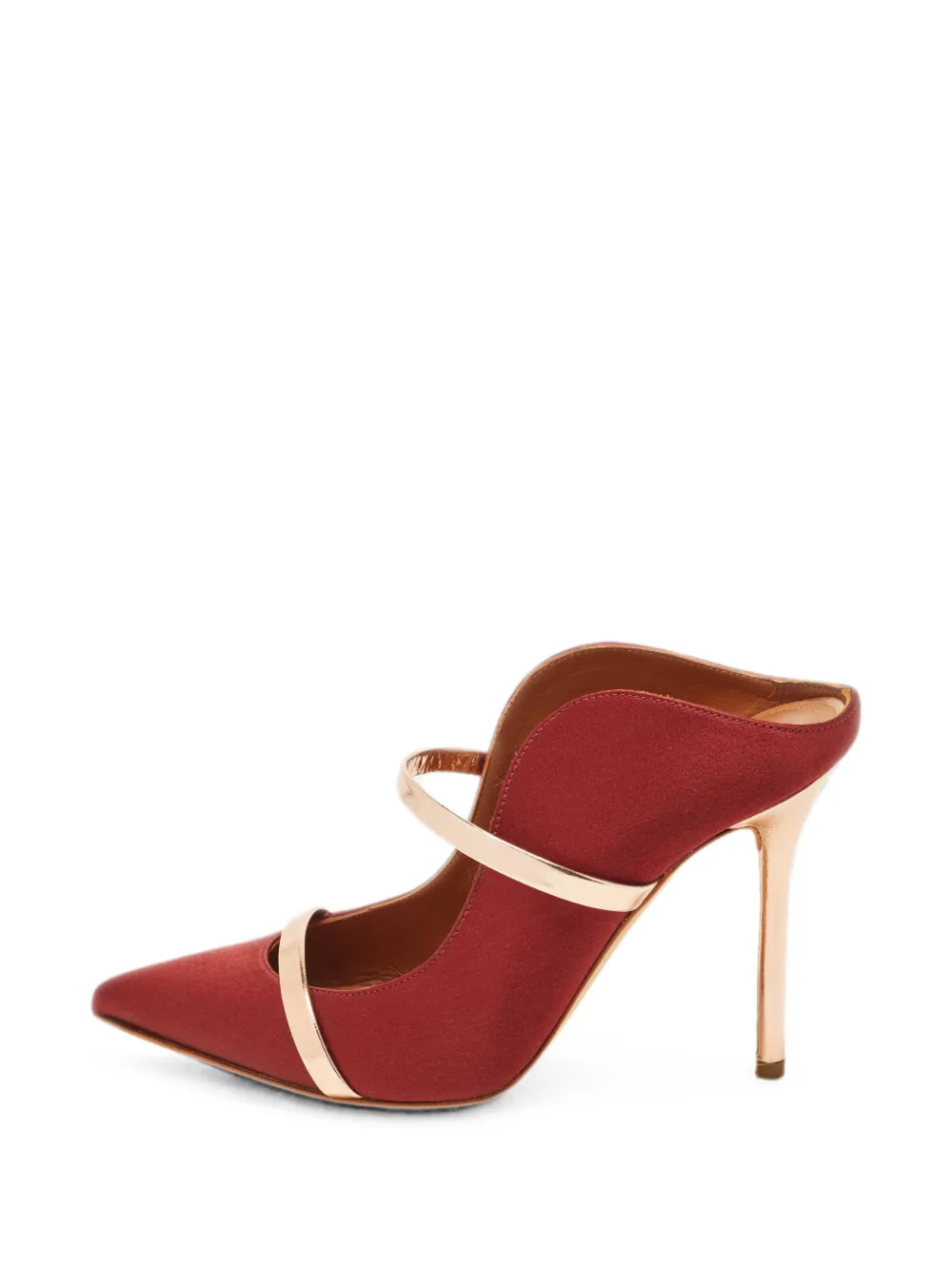 Malone Souliers Maureen metallic-strap mules - Rot
