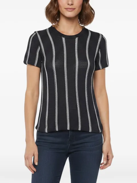 Theory striped knit top