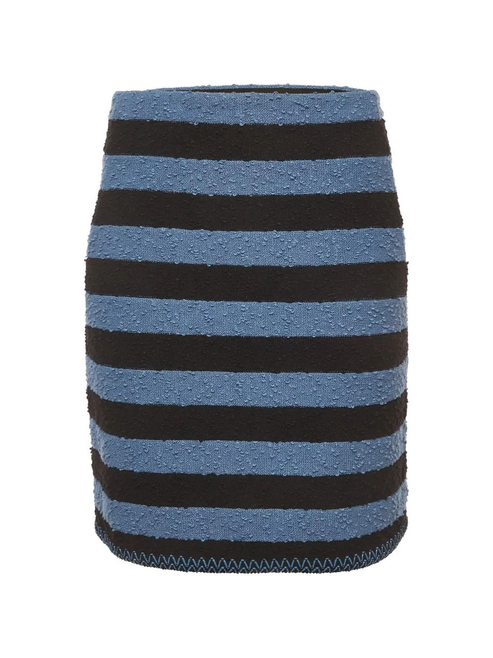 Sonia Rykiel Pre-Owned striped bouclé mini skirt - Blu