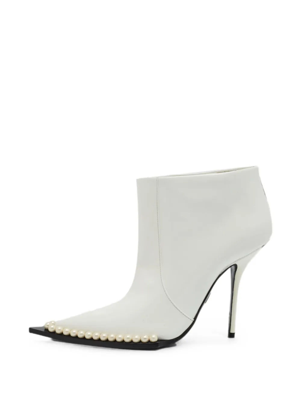 Dolce & Gabbana Pre-Owned Cardinale faux-pearl ankle boots - Weiß