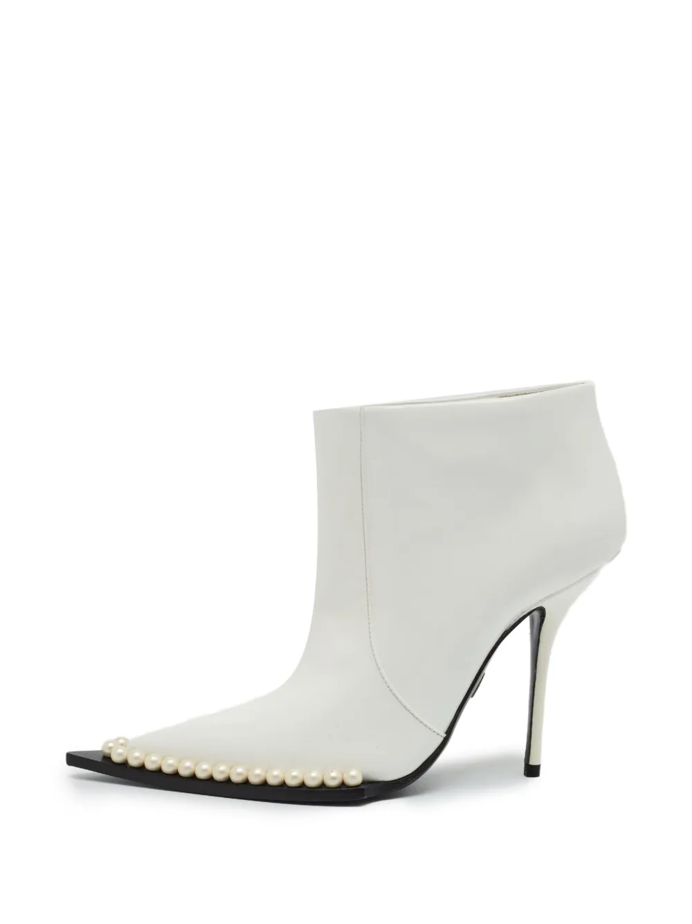 Dolce & Gabbana Pre-Owned Cardinale faux-pearl ankle boots - Weiß
