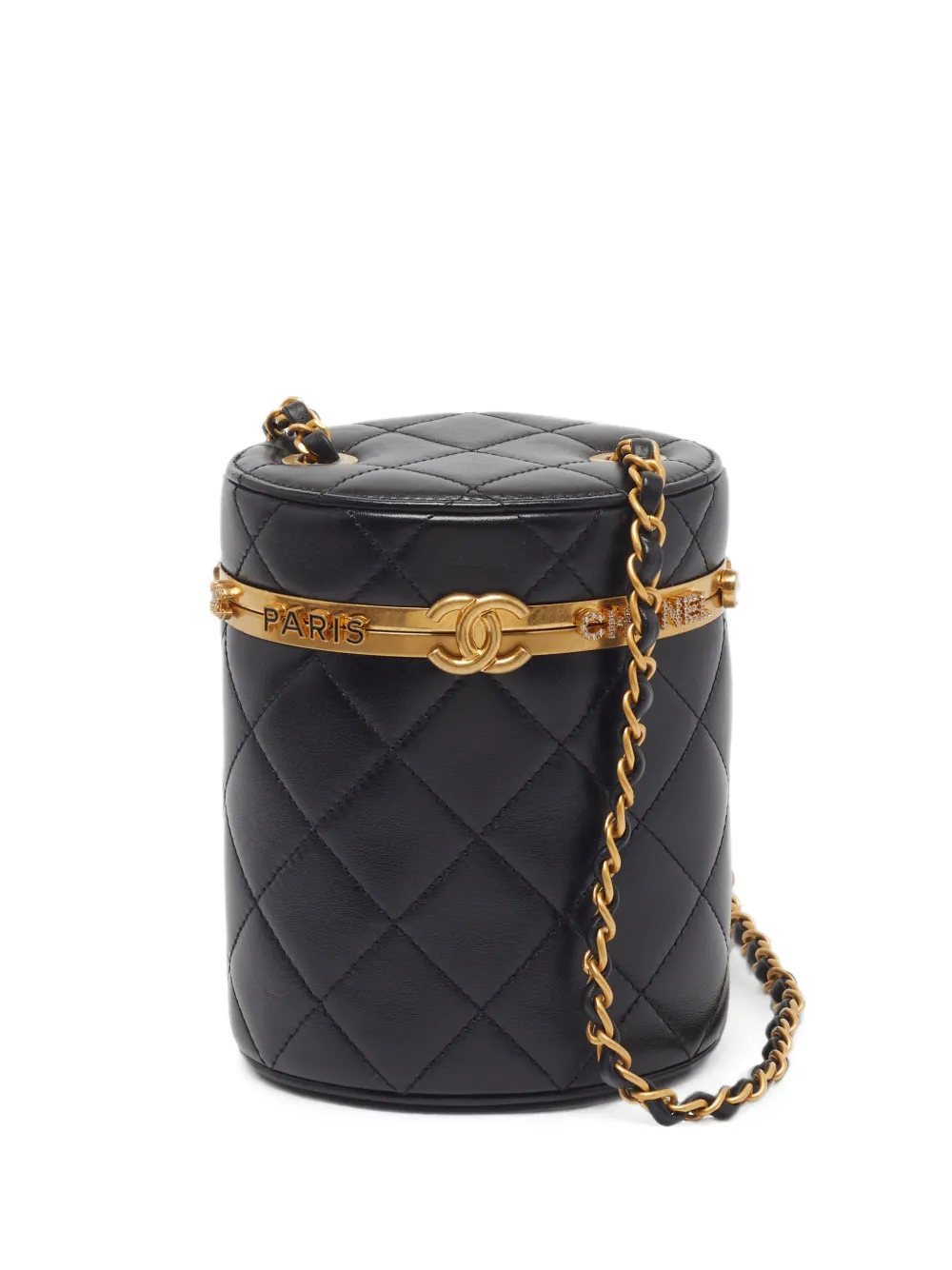 CHANEL Pre-Owned diamond-quilted shoulder bag - Schwarz
