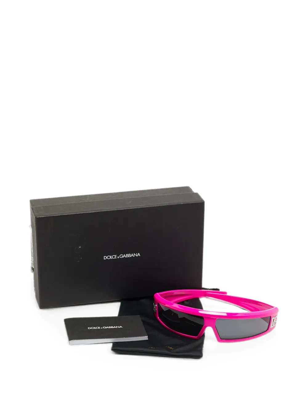 Dolce & Gabbana Pre-Owned DG6181 zonnebril met shield montuur Roze