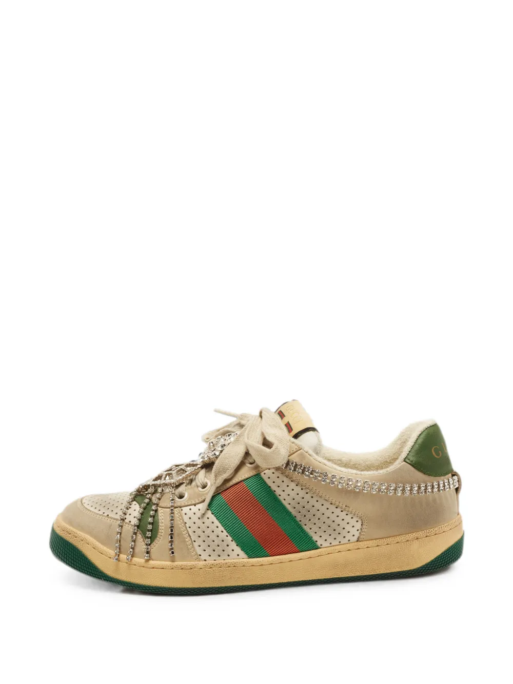 Gucci Pre-Owned Screener leather sneakers - Nude