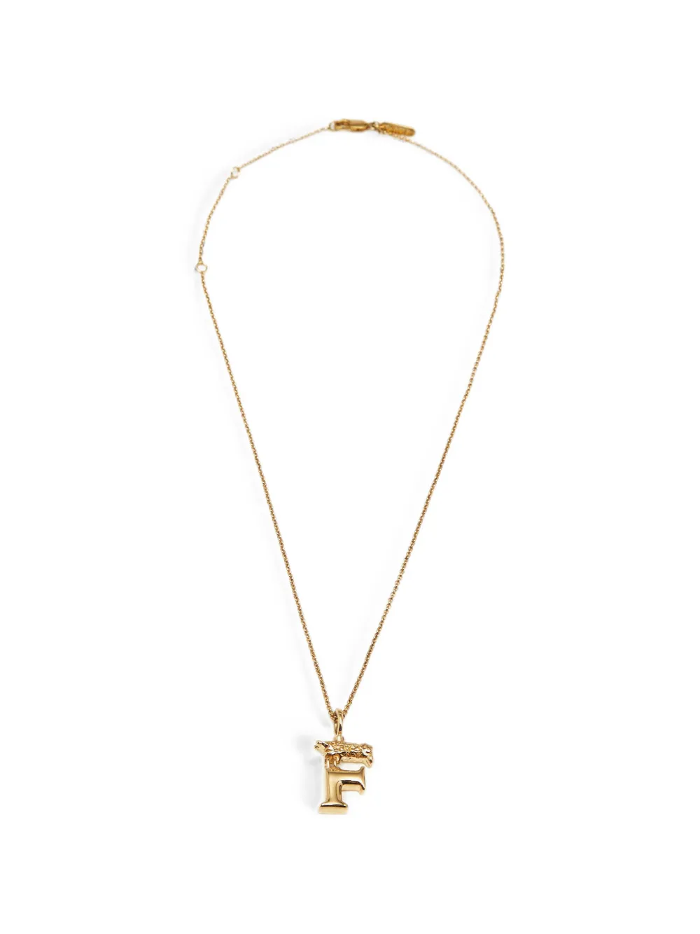 Chloé Pre-Owned Alphabet letter F necklace - Oro