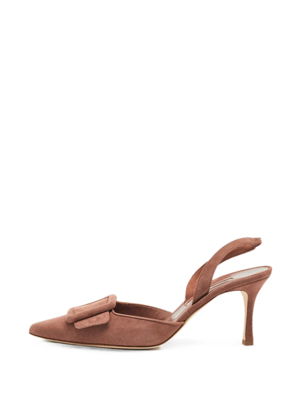 Manolo Blahnik Maysli buckle-detail slingback pumps - Rosa