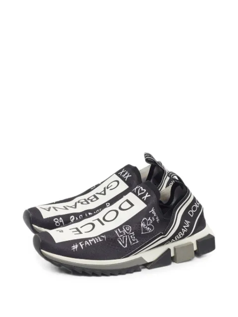 Dolce & Gabbana Pre-Owned Sorrento graffiti-print sneakers