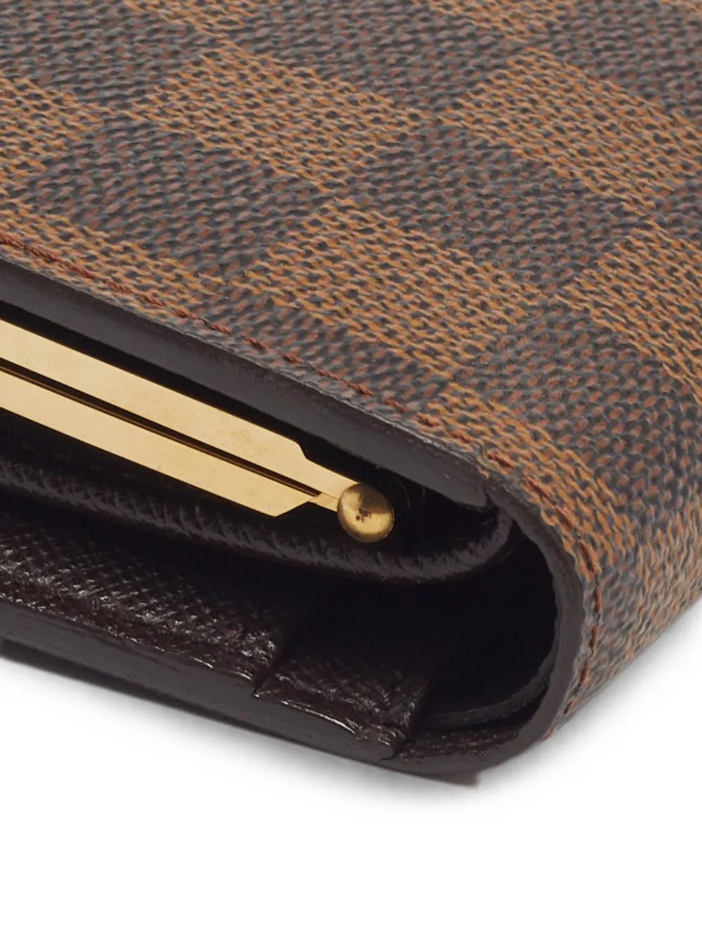 Louis Vuitton Pre-Owned 2001 Damier Ebene Portefeuille Viennois wallet - Marrone