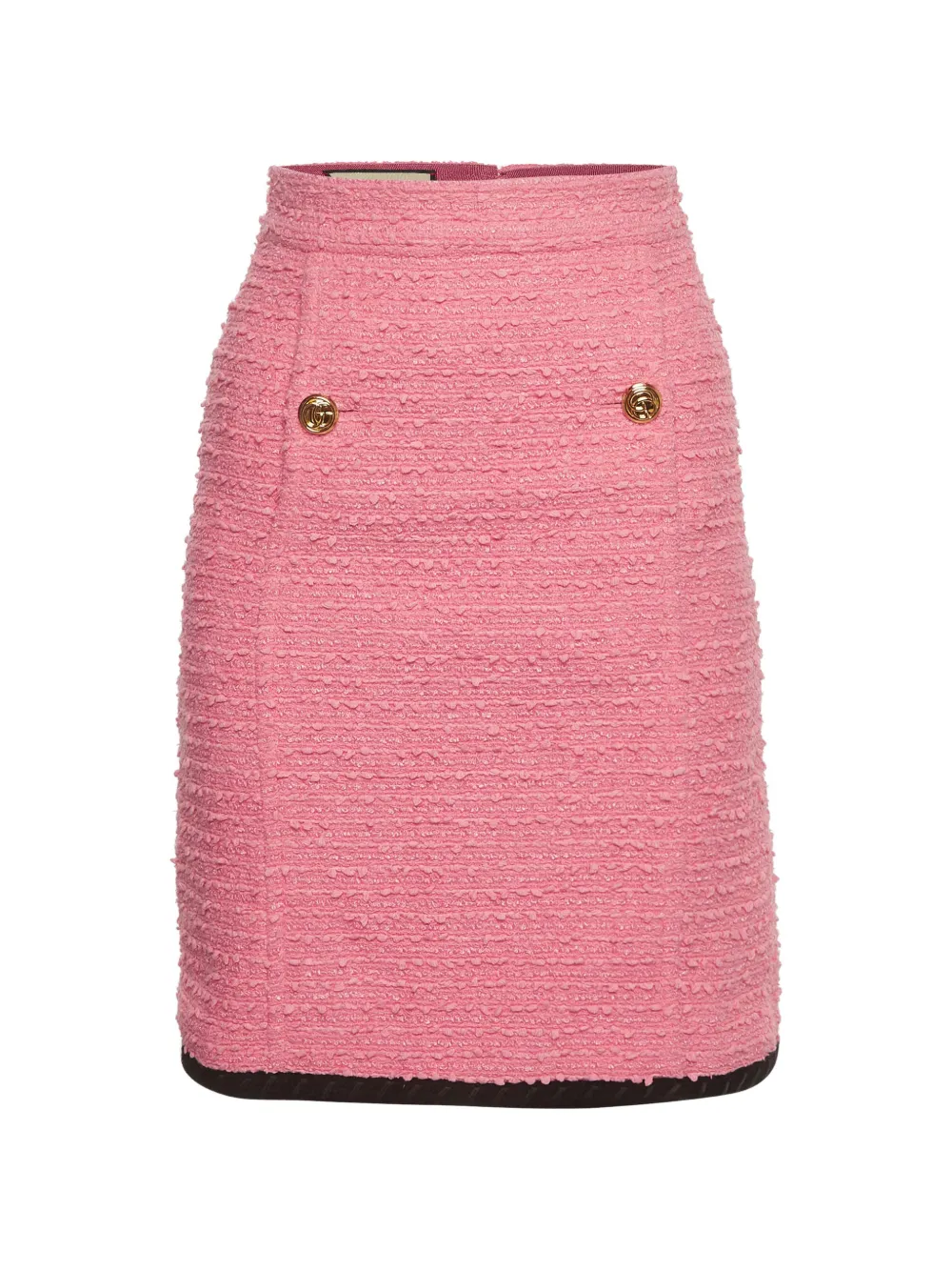 Gucci Pre-Owned G-button A-line skirt - Rosa