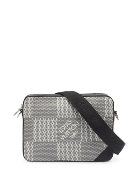 Louis Vuitton Pre-Owned mochila tipo mensajero Trio Damier Graphite 3D