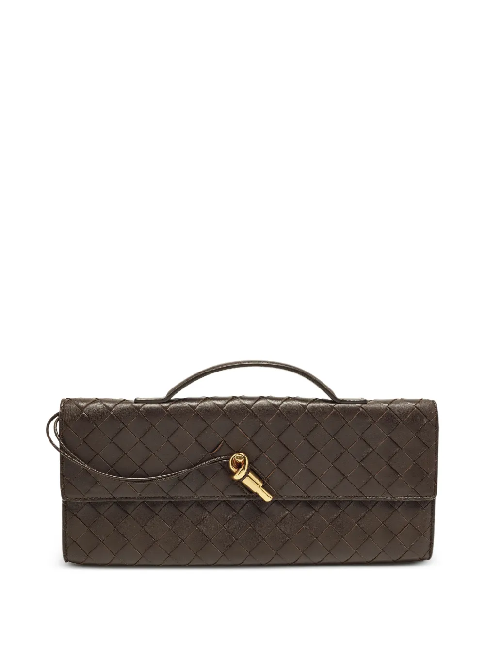 Bottega Veneta Pre-Owned Clutch Andiamo in pelle - Marrone