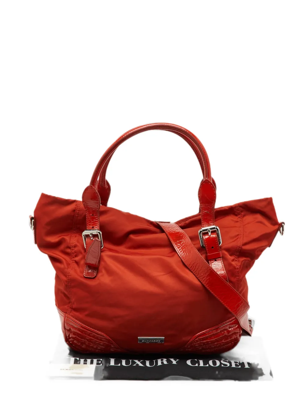 Burberry Pre-Owned buckle-handle tote bag - Orange