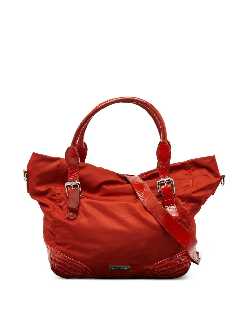 Burberry Pre-Owned buckle-handle tote bag - Arancione