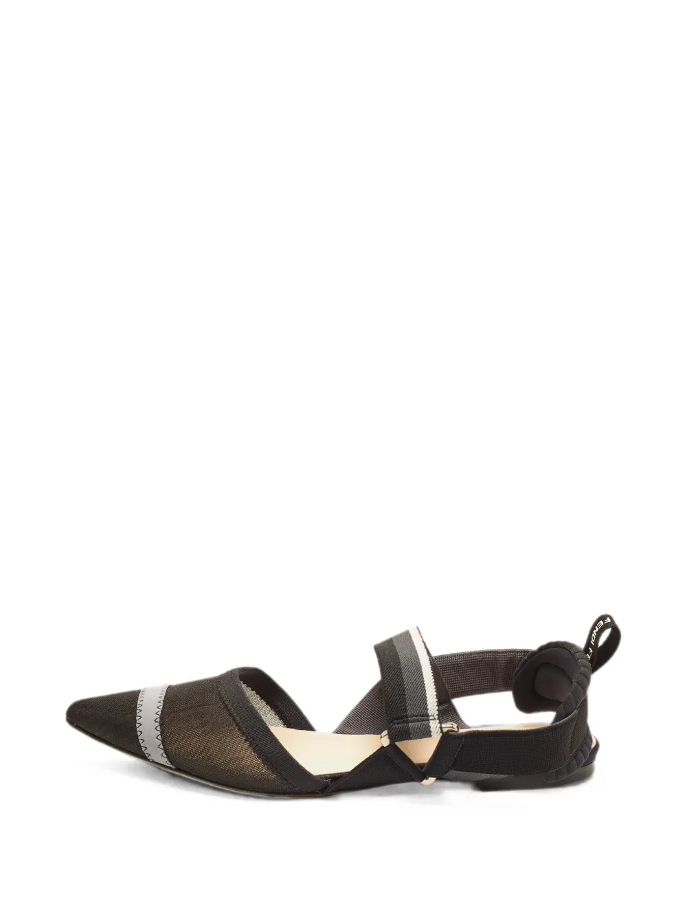 Fendi Pre-Owned Colibri slingback ballet flats - Schwarz