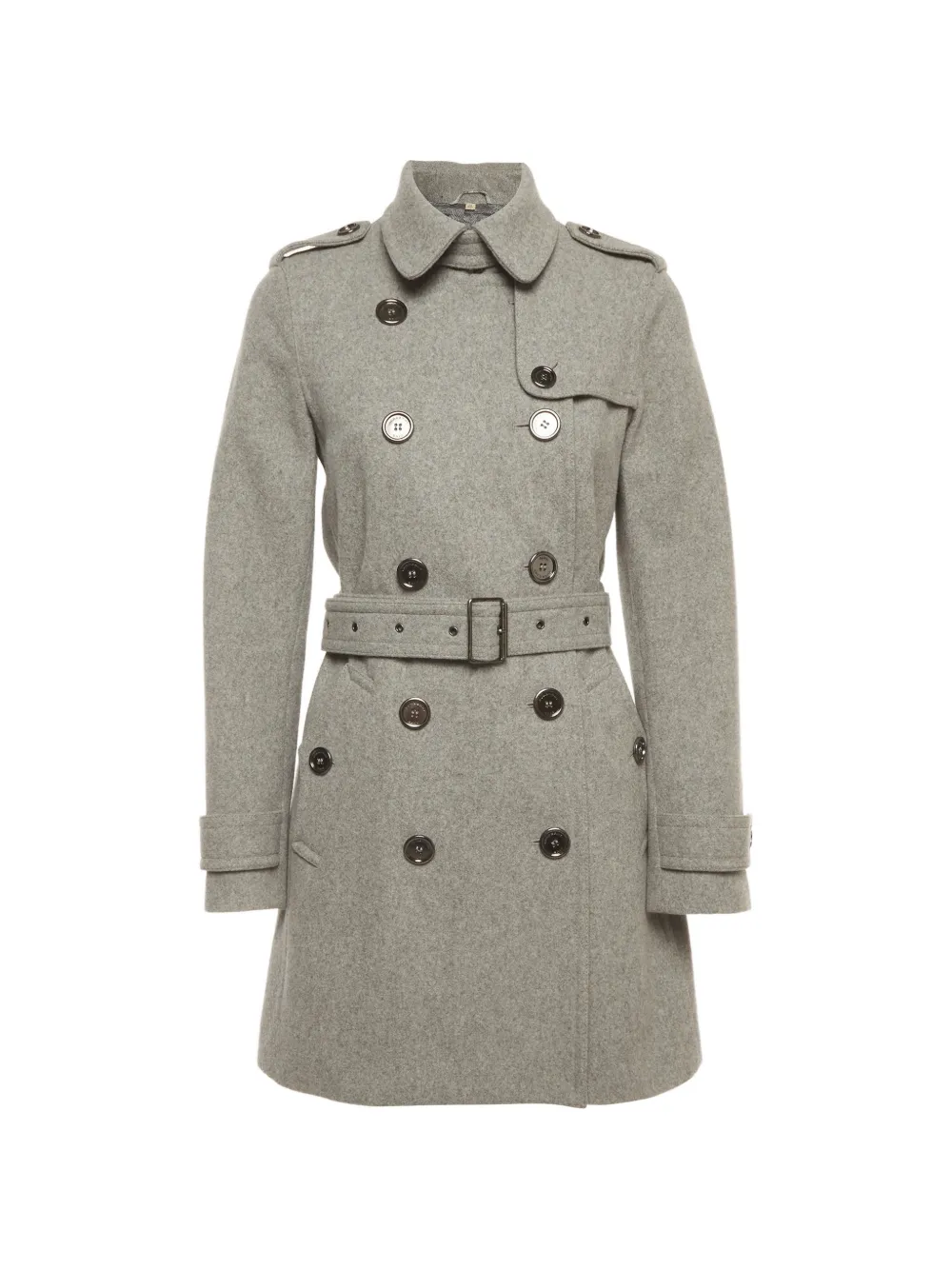Burberry Pre-Owned double-breasted belted coat - Grau