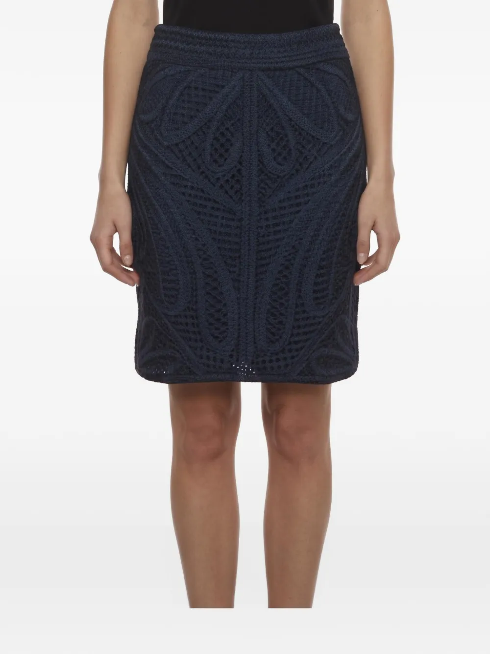 Maje Jazzman macramé mini skirt - Blau