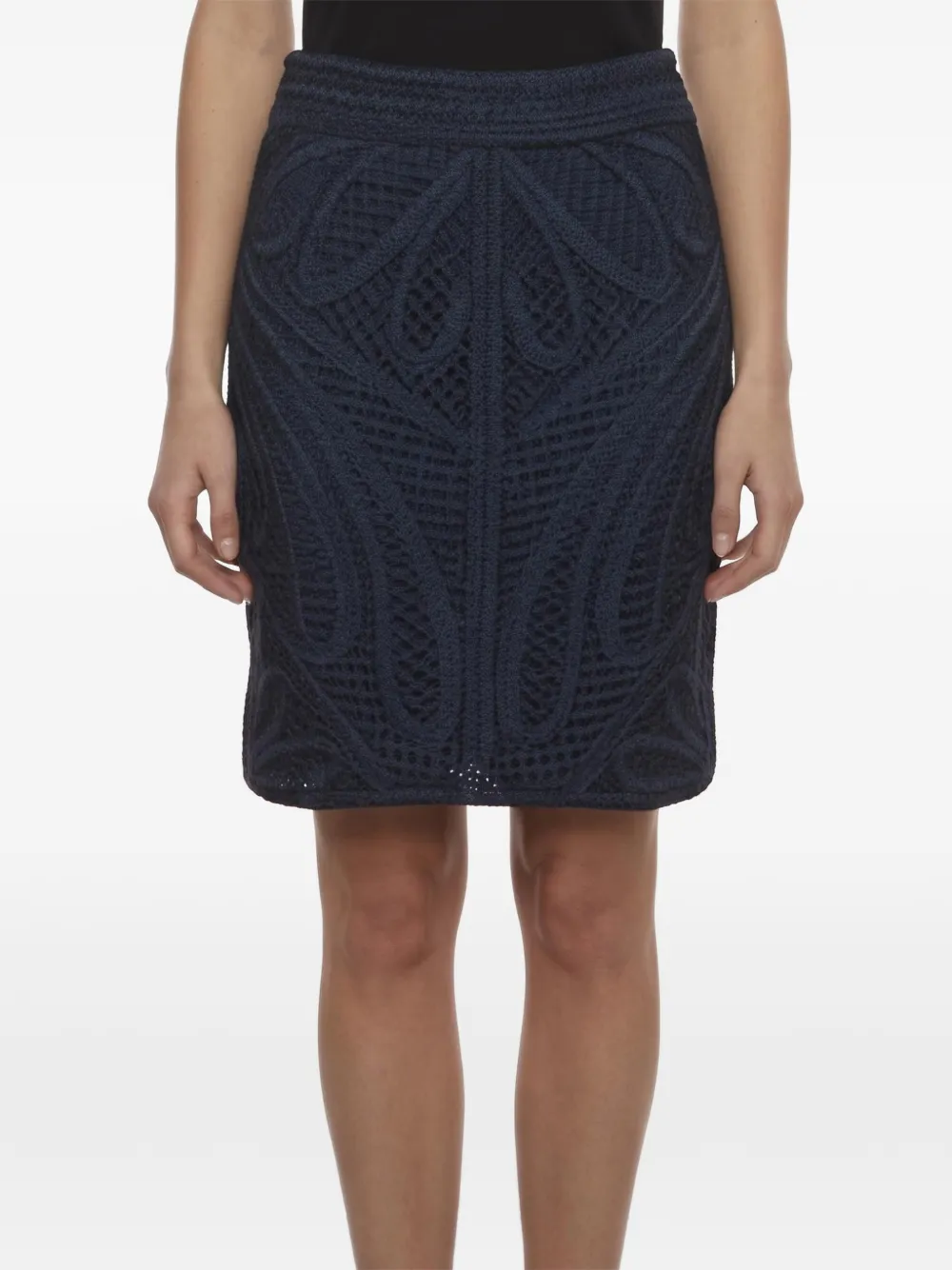 Maje Jazzman macramé mini skirt - Blu