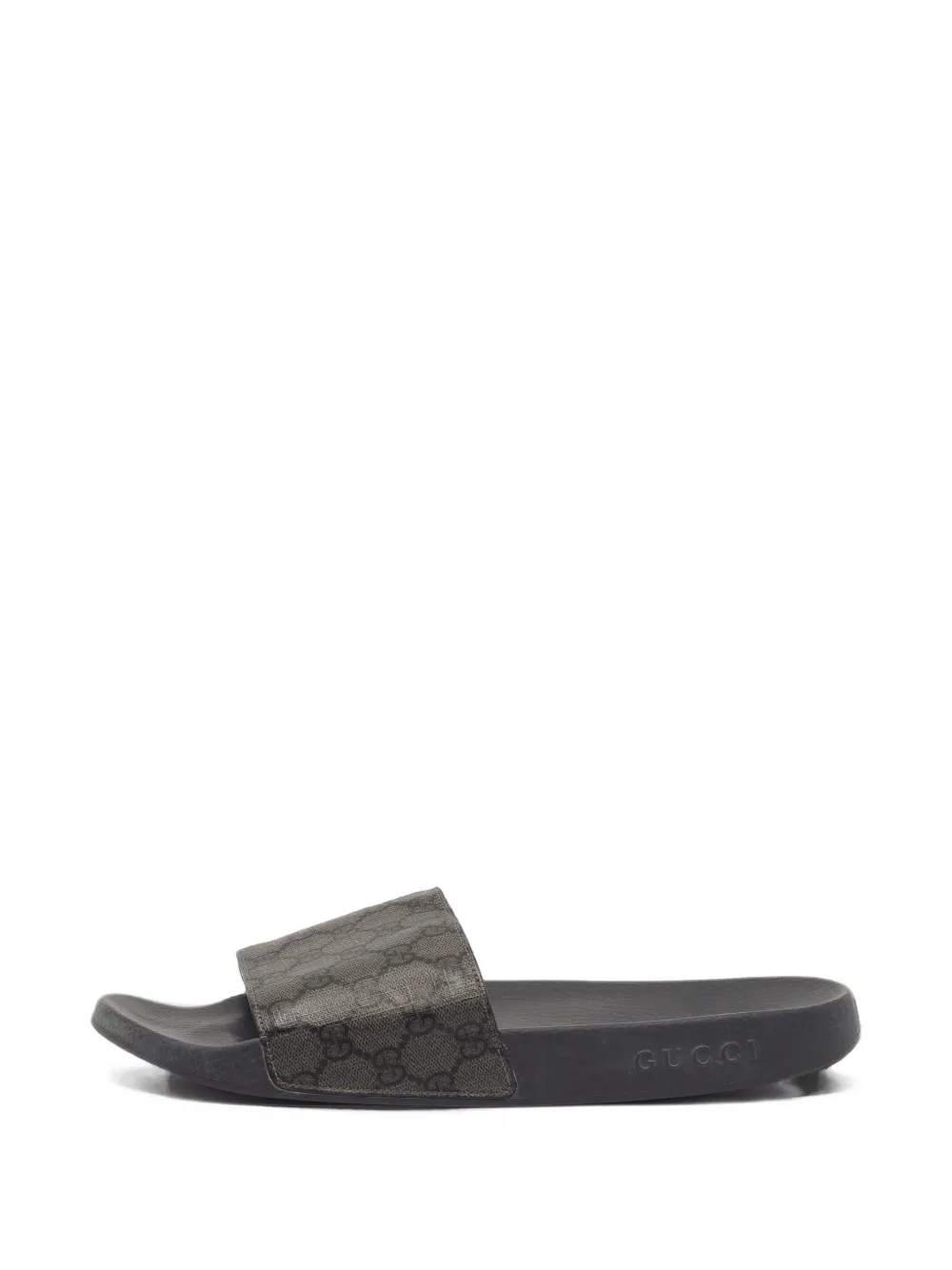 Gucci Pre-Owned GG Supreme slides - Braun