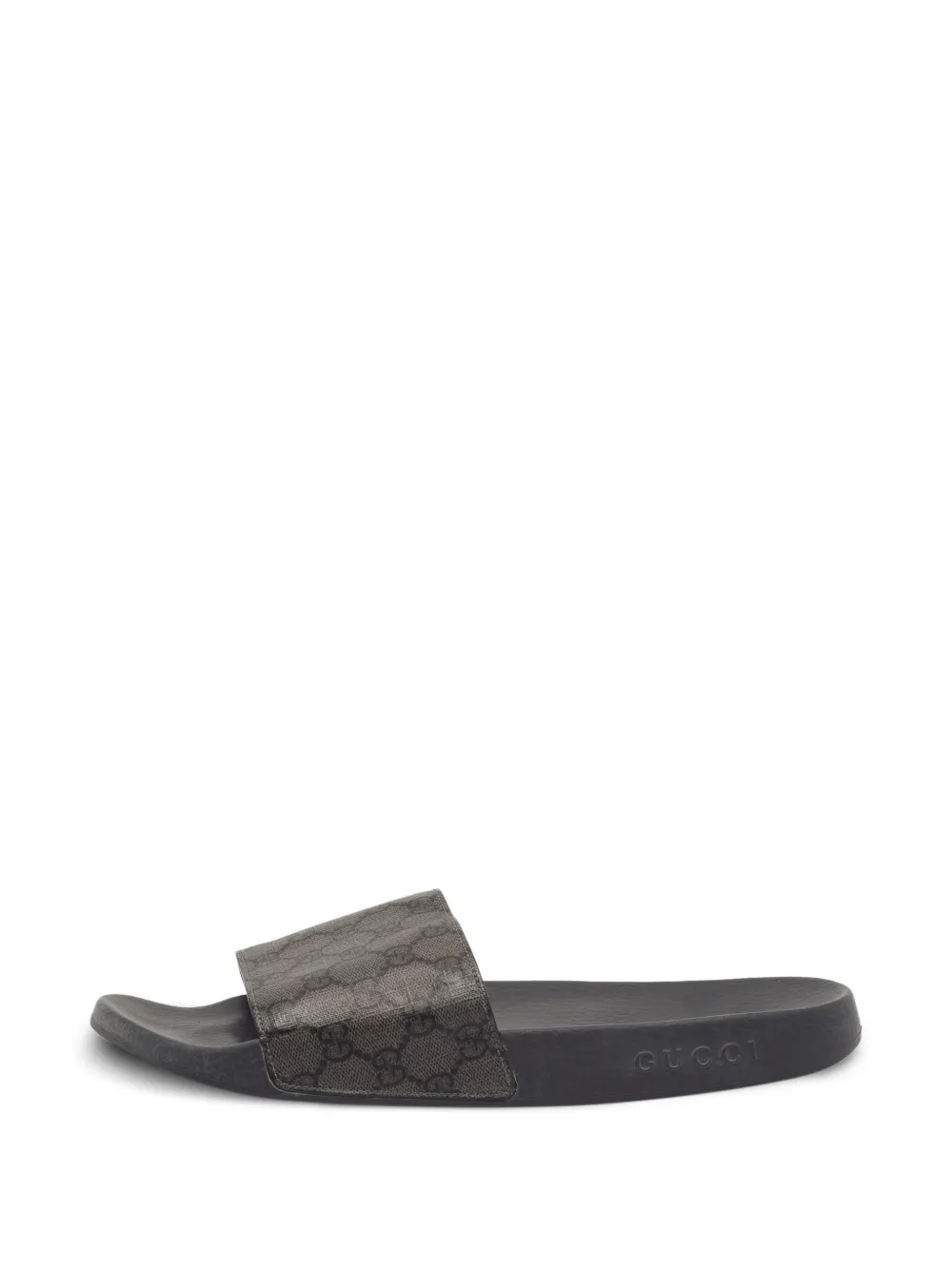 Gucci Pre-Owned GG Supreme slides - Marrone