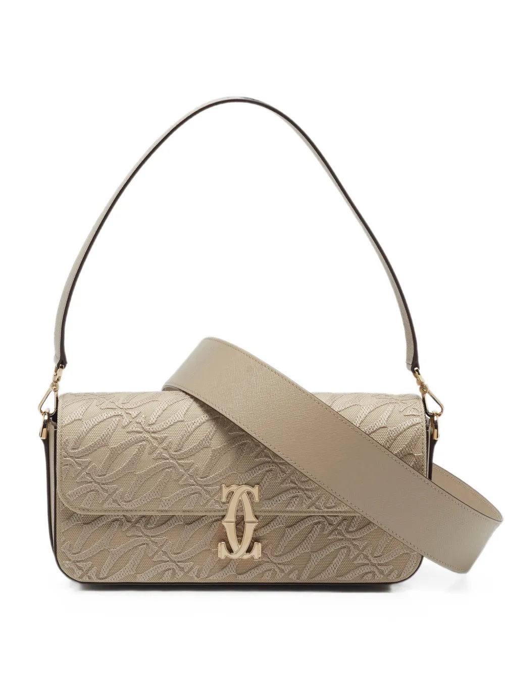 Cartier C De Cartier monogram shoulder bag - Nude