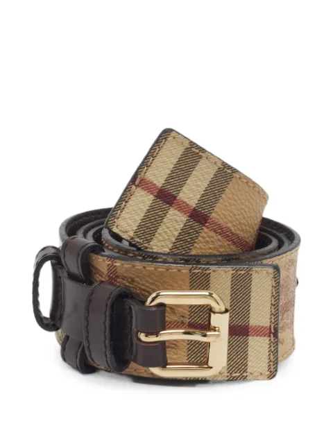 Burberry Pre-Owned Haymarket Check buckle belt