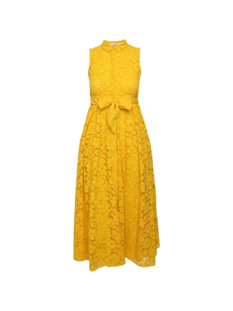 Carolina Herrera Vintage midi floral lace dress