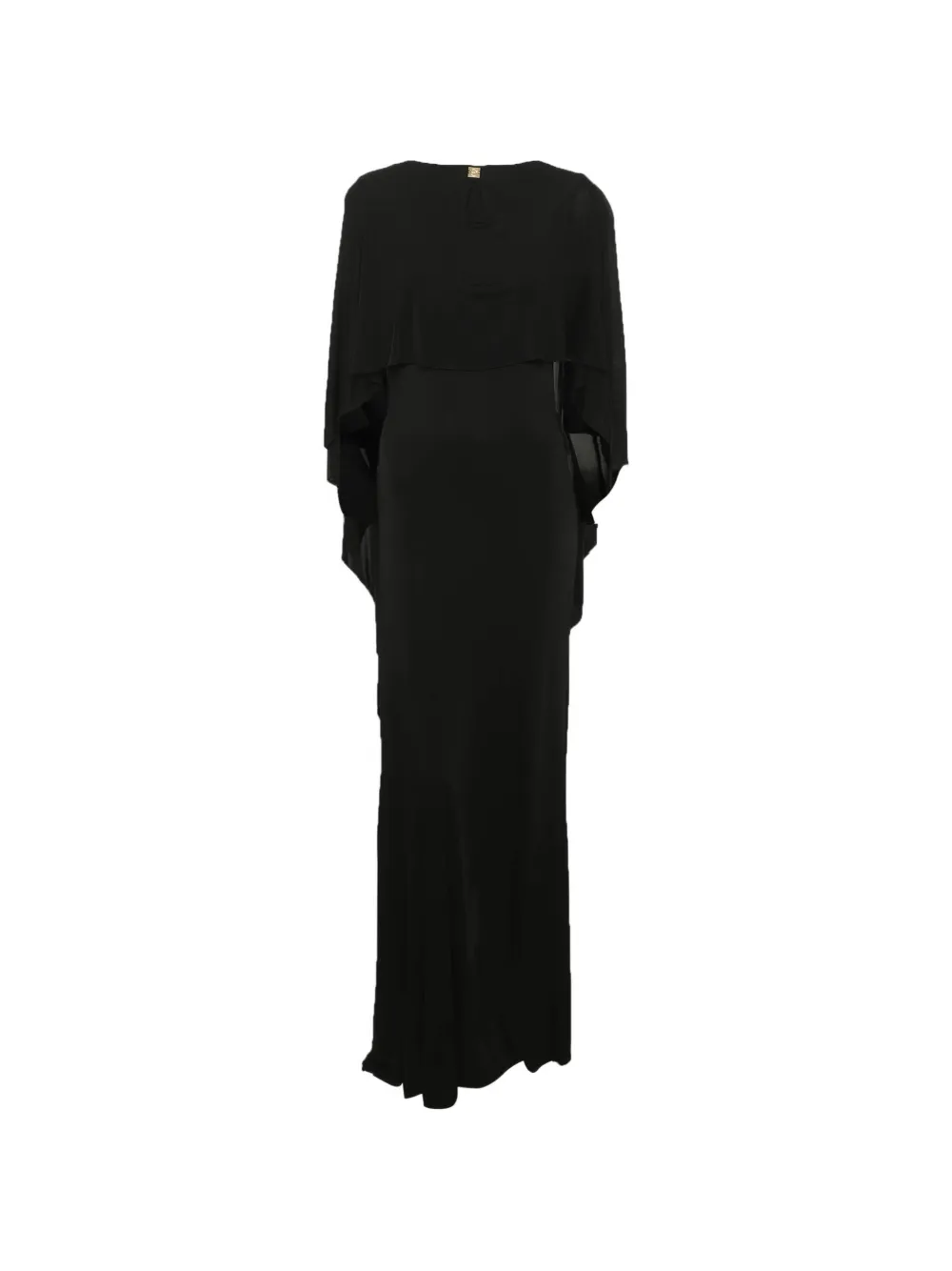 Roberto Cavalli maxi Caped jersey dress - Schwarz