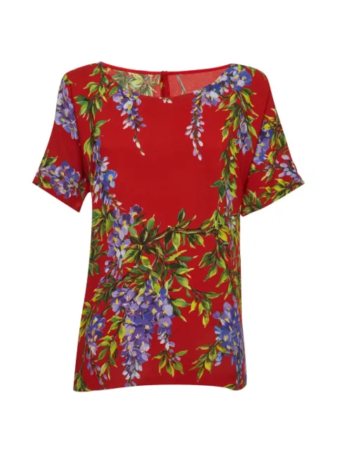 Dolce & Gabbana Pre-Owned Wisteria floral-print top