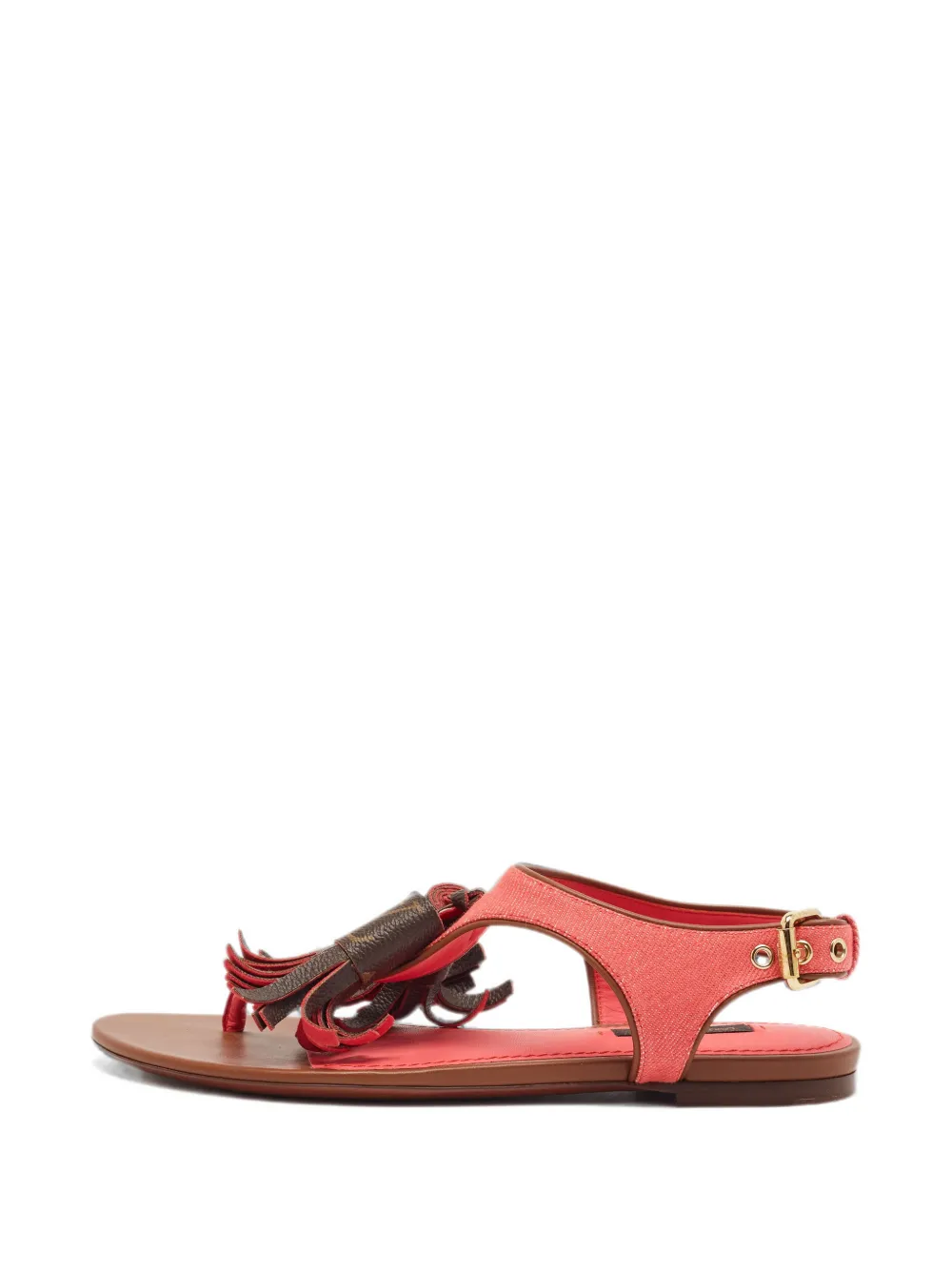 Louis Vuitton Pre-Owned Destination Monogram tassel sandals - Rot