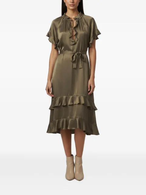 ZIMMERMANN Smocked flutter-sleeve midi dress
