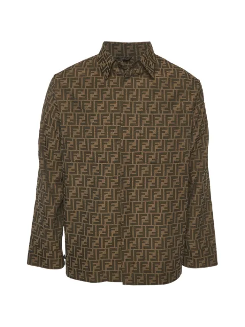 Fendi Pre-Owned Zucca jacquard shirt jacket