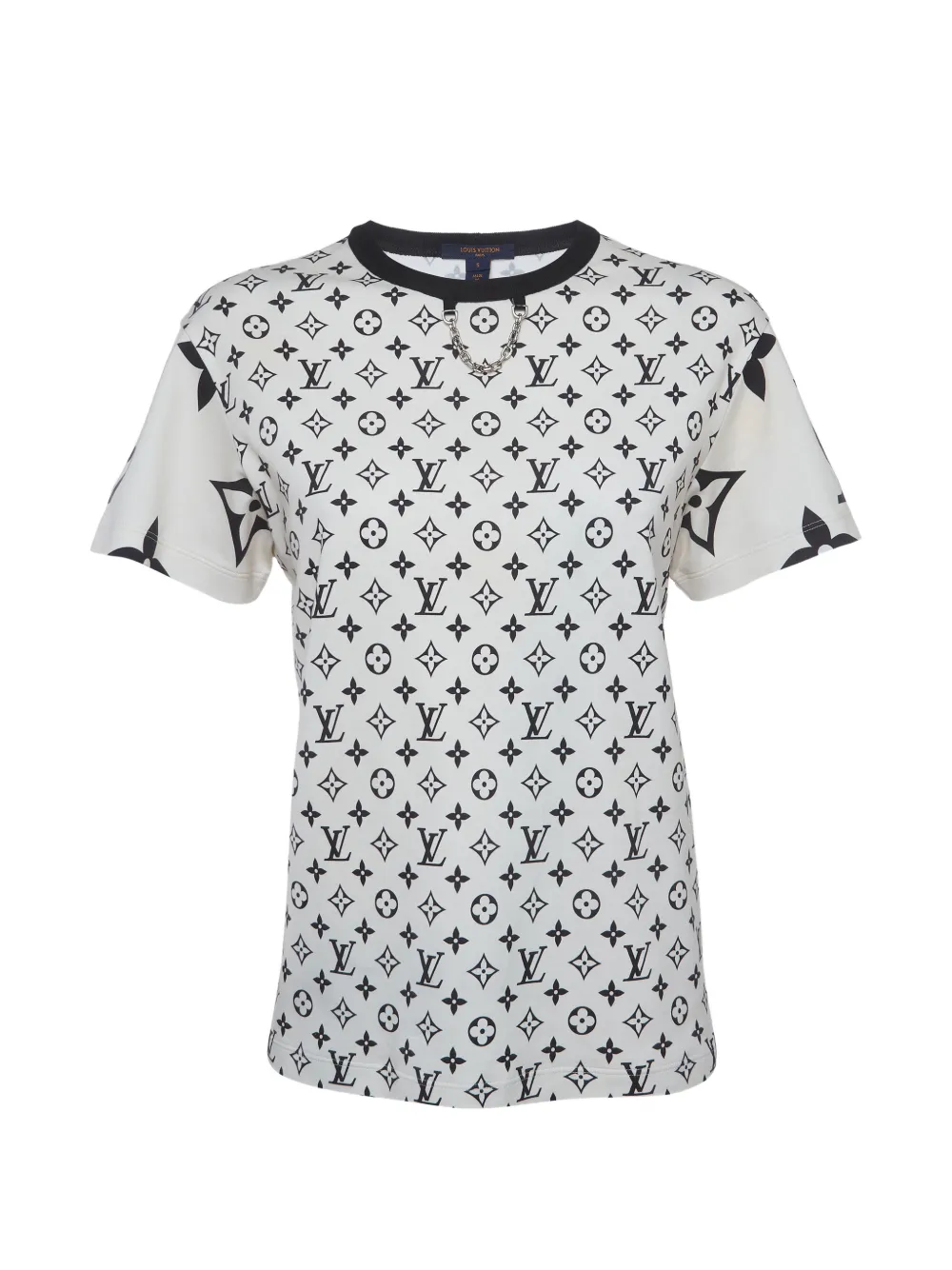 Louis Vuitton Pre-Owned Monogram chain T-shirt - Nude