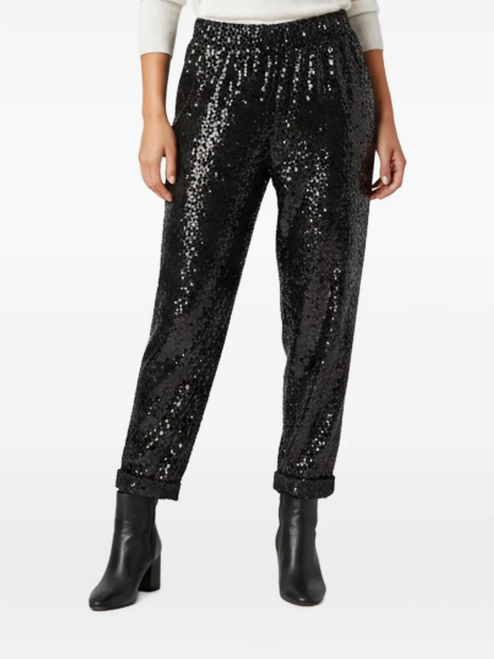 Balmain Pre-Owned Hose mit Pailletten - Schwarz