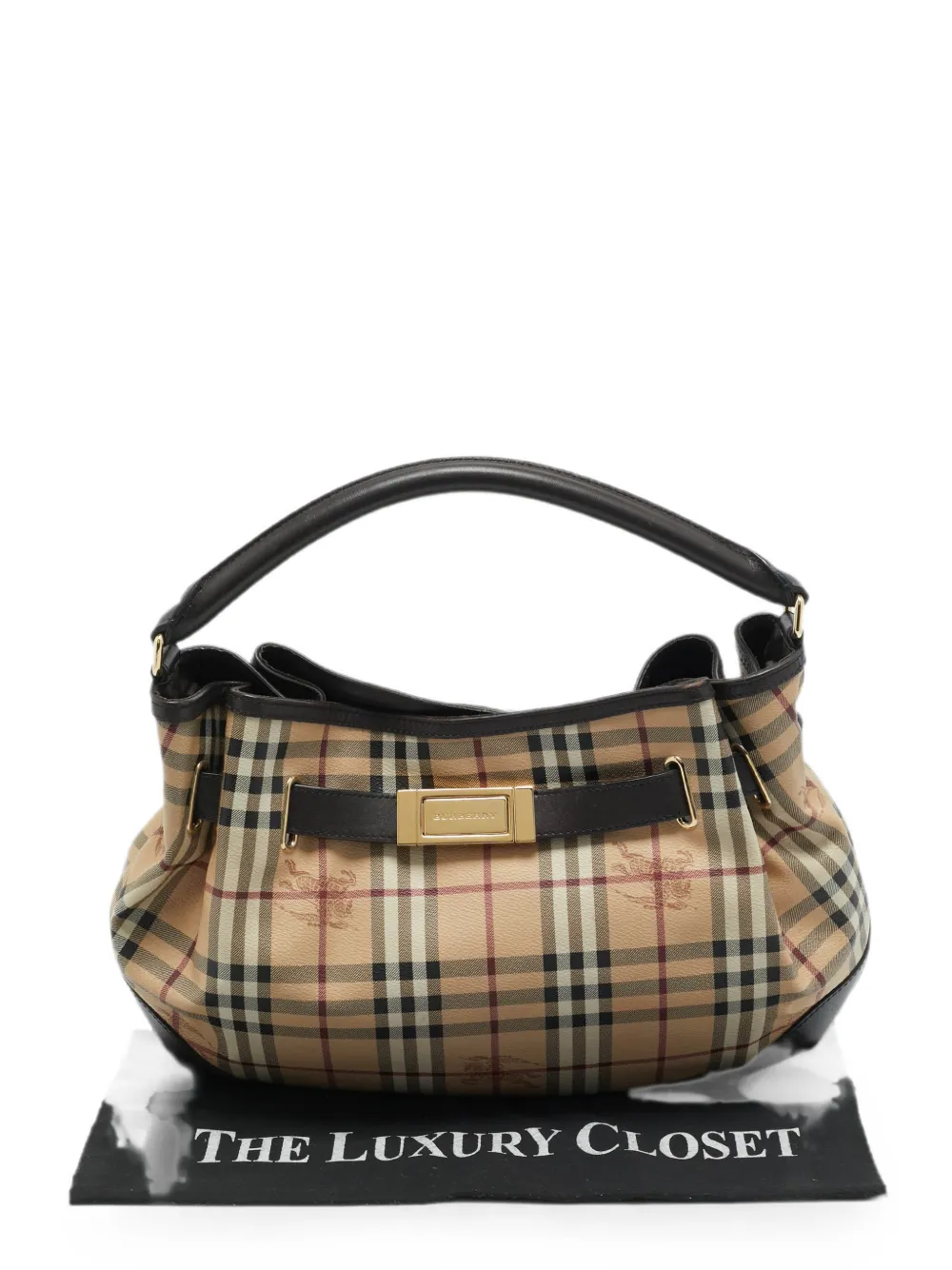 Burberry Pre-Owned Willenmore Haymarket Check handbag - Nude