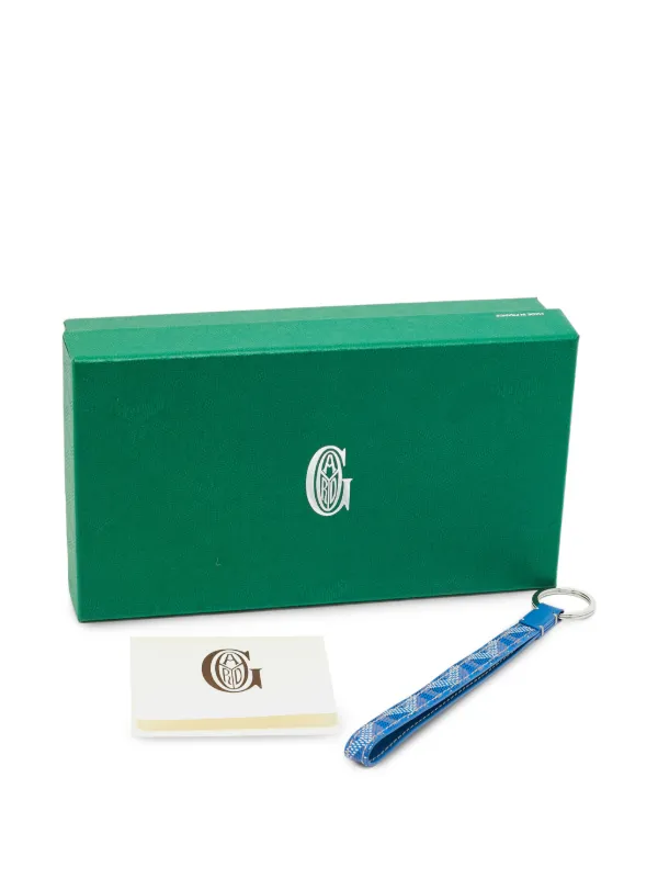Goyard Pre-Owned split-ring-fastening Keyring | Blue | FARFETCH