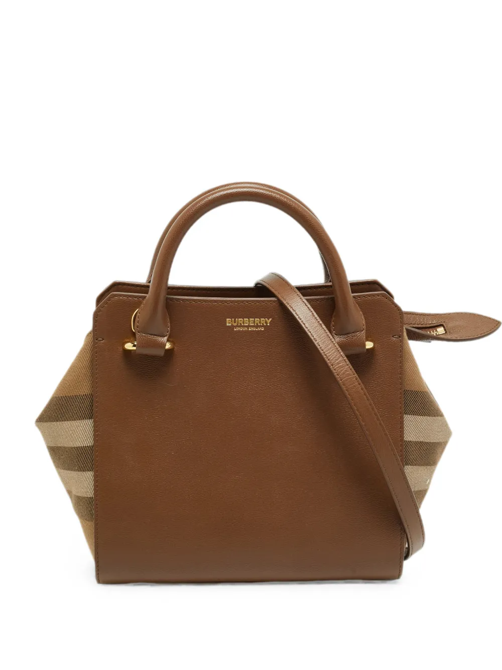 Burberry Pre-Owned mini Banwell House tote bag - Braun