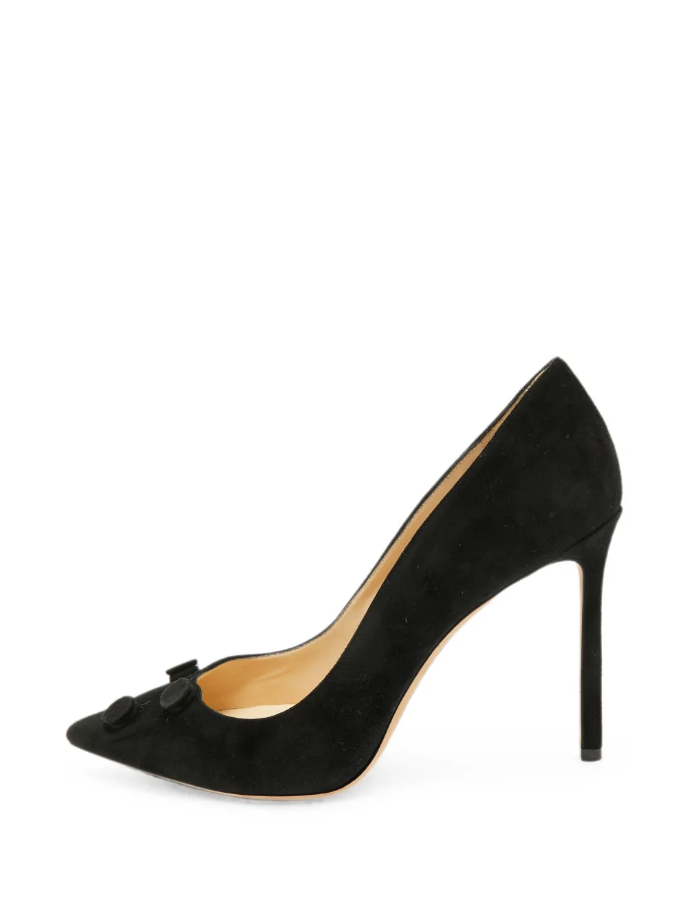 Jimmy Choo Pre-Owned Jasmine button-embellished pumps - Schwarz