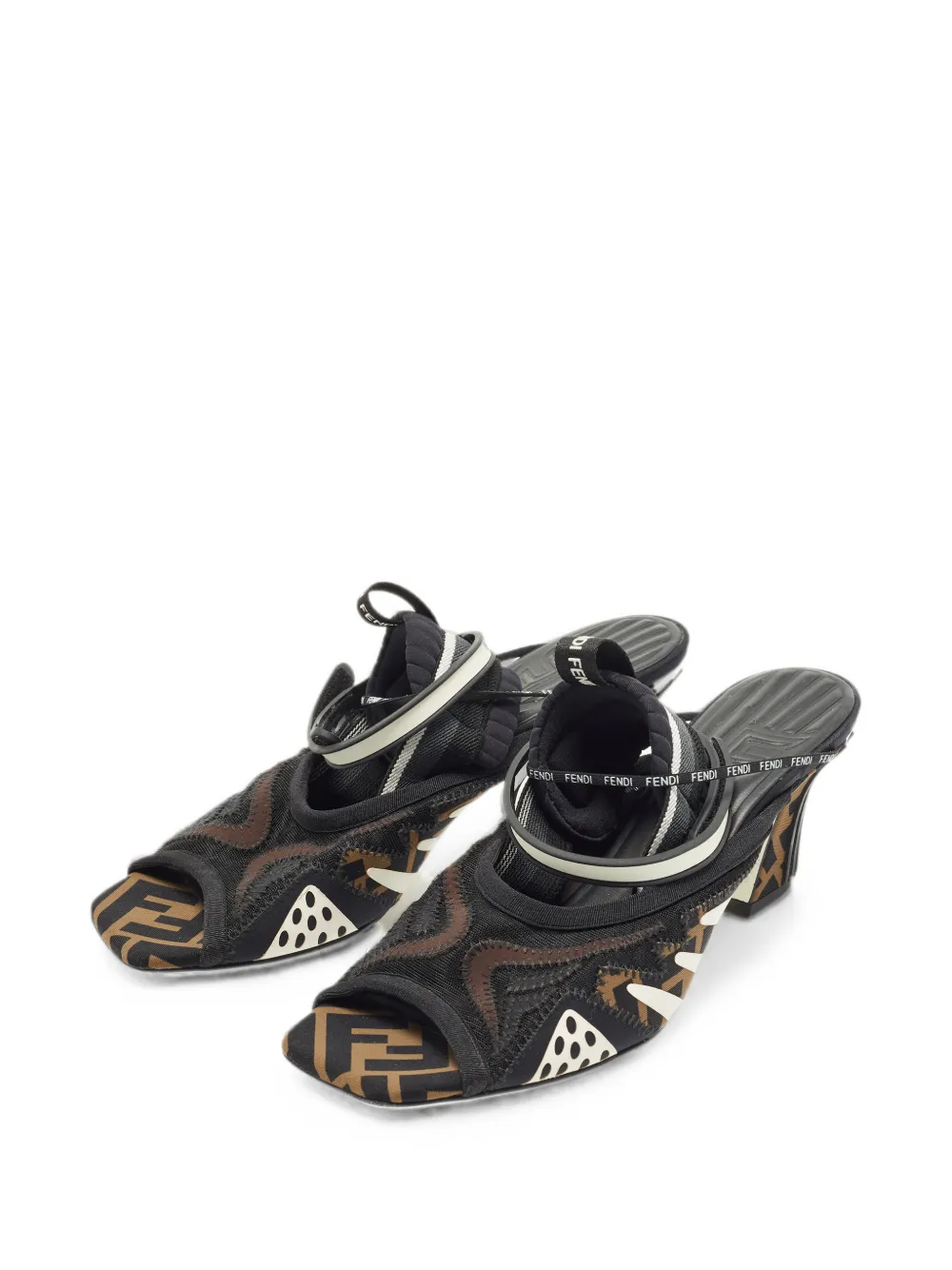 Fendi Pre-Owned FFreedom mesh sandals - Schwarz