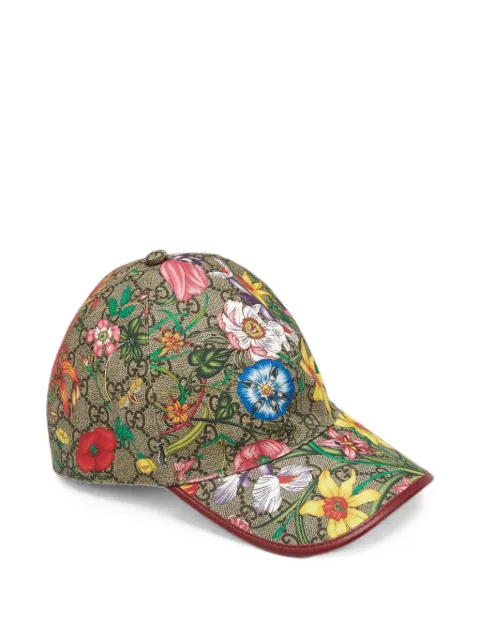 Gucci Pre-Owned Claudia floral-print baseball cap