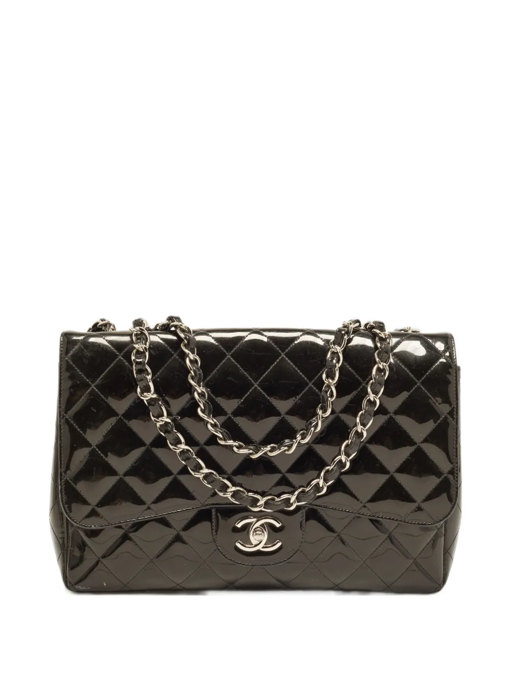 CHANEL Pre-Owned 2009-2010 Classic Single Flap Jumbo shoulder bag - Schwarz