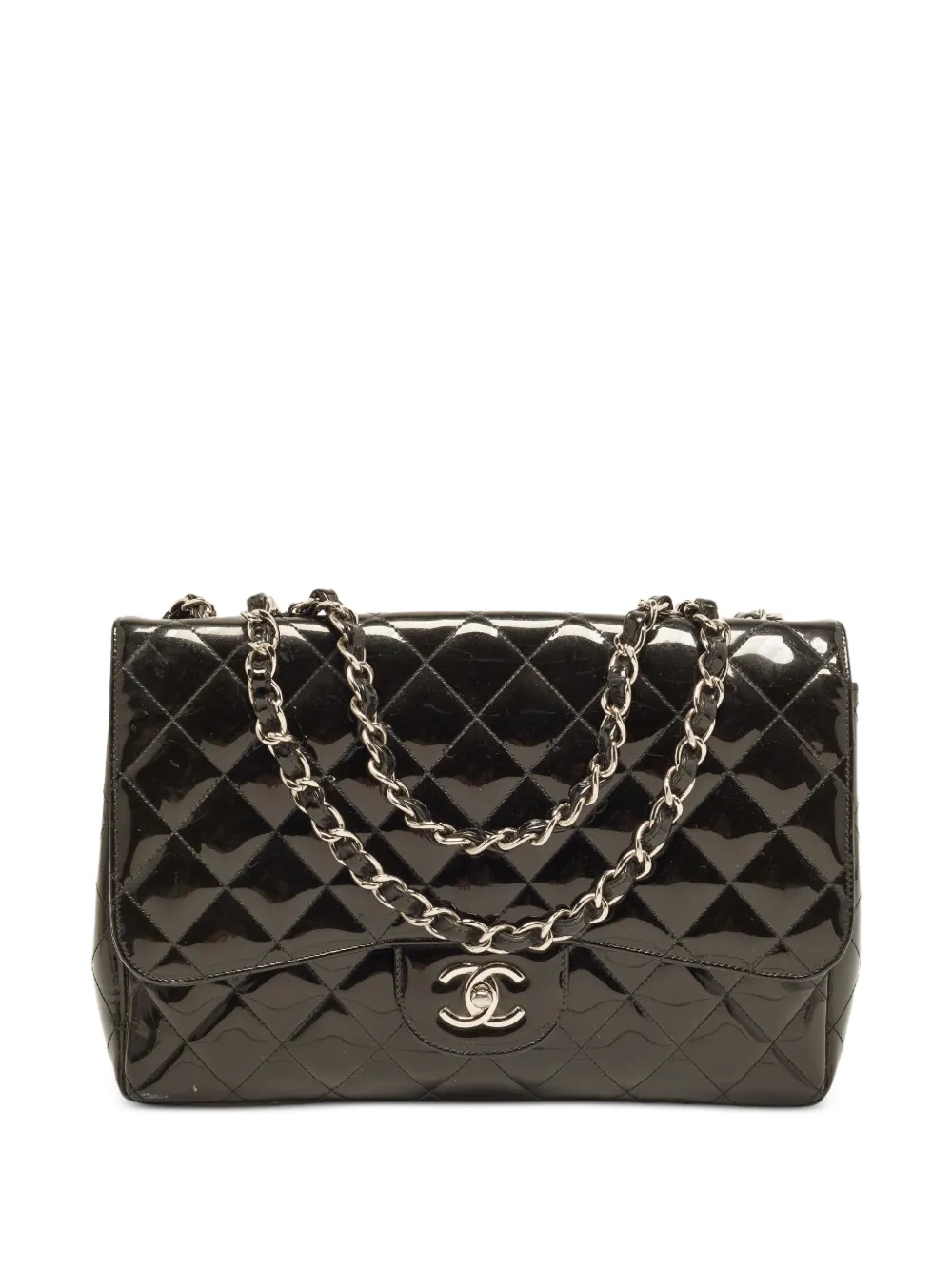 CHANEL Pre-Owned 2009-2010 Classic Single Flap Jumbo shoulder bag - Nero