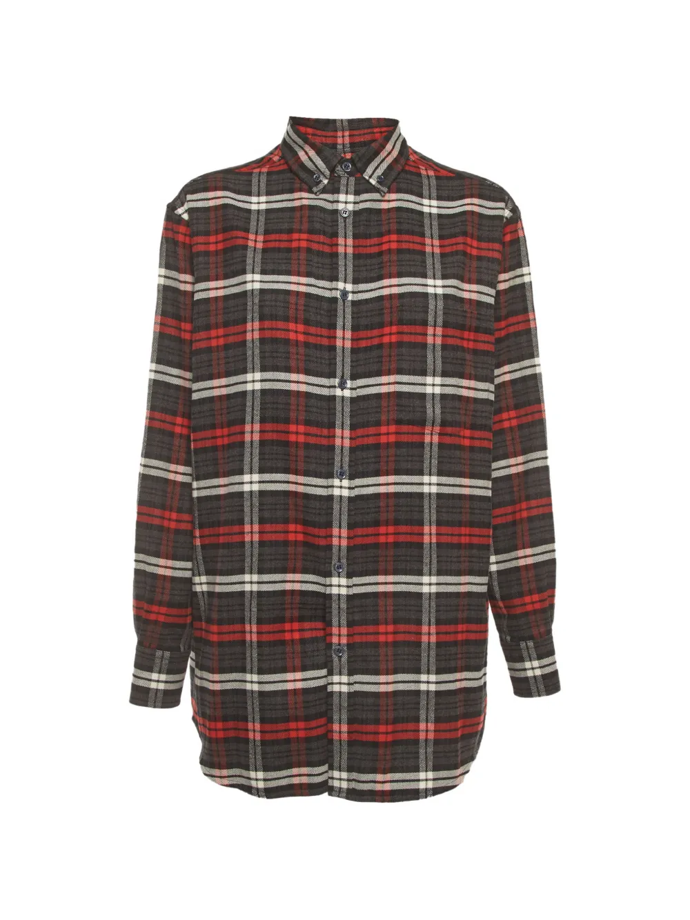 Balenciaga Pre-Owned 2017 plaid oversized shirt - Grau