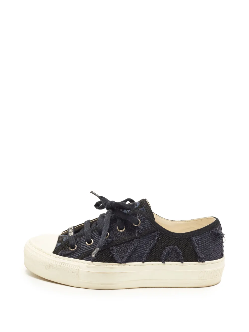 Christian Dior Pre-Owned Walk'n'Dior frayed sneakers - Schwarz