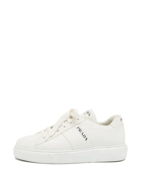 Prada Pre-Owned logo-print lace-up sneakers